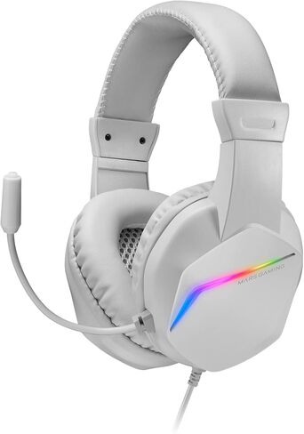 MH124 FRGB Rainbow Gaming Headones ، تصميم مريح ، الميكروفون المرن ، التحكم في مستوى الصوت ، Windows ، Linux ، Mac ، PS4 ، Xbox One ، Xbox Series X | S ، Switch 2 ، Black in Kuwait