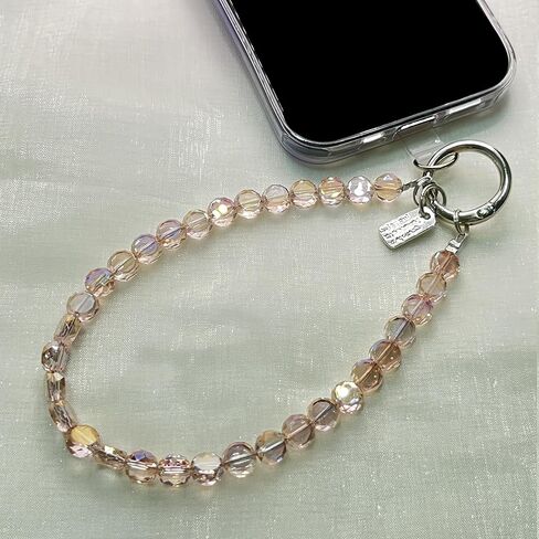 Phone Lanyard Charm Crystal Bling Rhinestone Wrist Strap Phone Strap Bag Accessories for Women in Saudi Arabia
