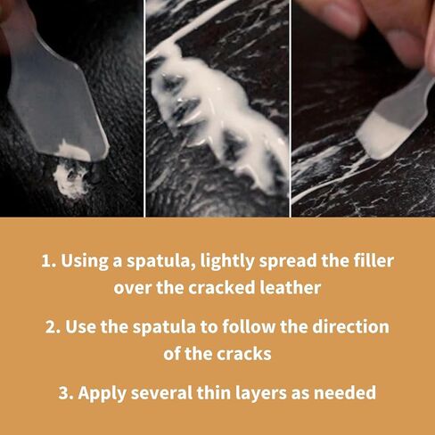 Furniture Clinic Leather Flexifil - Extremely Flexible Filler Used to Fix Cat Scratches, Holes & Heavy Cracking in Leather Sofas, Car Seats (50ml) in Kuwait