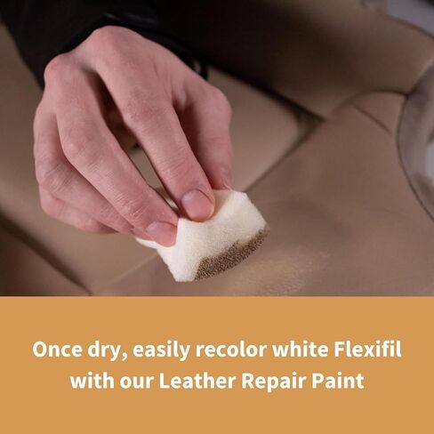 Furniture Clinic Leather Flexifil - Extremely Flexible Filler Used to Fix Cat Scratches, Holes & Heavy Cracking in Leather Sofas, Car Seats (50ml) in Kuwait