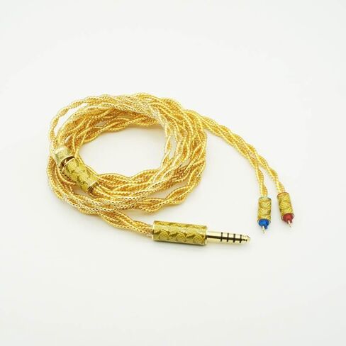 Penon Vocal 4 Shares 60 Cores OCC Silver-Plated Plus Gold Foil Wires HiFi Audiophile in-Ear Monitor Earphone Replacement Cable IEM Earbud Upgrade Cable (2Pin 0.78mm, 4.4mm Balanced) in Saudi Arabia