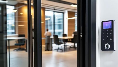طقم نظام التحكم في الوصول إلى الباب - بصمات الأصابع ، بطاقة RFID ، وإدخال كلمة المرور ، قفل مغناطيسي 600 رطل ، مفتاح لاسلكي الأشعة تحت الحمراء ، وحدة تحكم الوصول إلى الباب المضاد للماء مع شاشة شاشة LCD in Kuwait