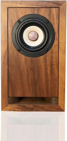 TOKU&GAWA Audiophile Bookshelf Speaker – Handcrafted Solid Acacia Wood, 3" Bamboo Full-Range Driver, Horn Port for Deep Bass | Ideal for Gaming, Home Theater, PC, Studio & Audiovisual Setups in Saudi Arabia
