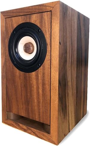 TOKU&GAWA Audiophile Bookshelf Speaker – Handcrafted Solid Acacia Wood, 3" Bamboo Full-Range Driver, Horn Port for Deep Bass | Ideal for Gaming, Home Theater, PC, Studio & Audiovisual Setups in Saudi Arabia