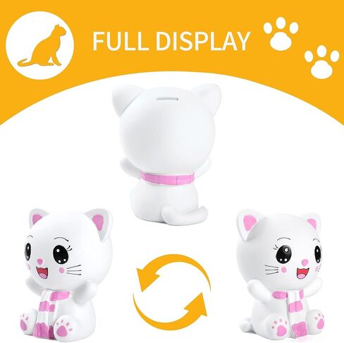 H&W Lovely Pink Piggy Bank for Baby, Very Cute Coin Bank, Shatterproof Money Bank for Kids --- Crown Stare Piggy, Great Coin Bank Gift for Boy, Girl in Saudi Arabia