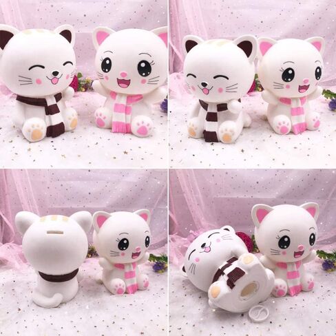 H&W Lovely Pink Piggy Bank for Baby, Very Cute Coin Bank, Shatterproof Money Bank for Kids --- Crown Stare Piggy, Great Coin Bank Gift for Boy, Girl in Saudi Arabia