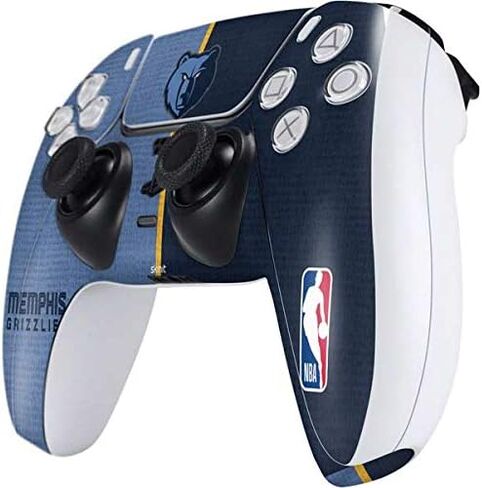 Skinit Decal Gaming Skin Compatible with PS5 Controller - Officially Licensed NBA Memphis Grizzlies Canvas Design in Kuwait