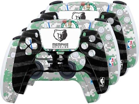 Skinit Decal Gaming Skin Compatible with PS5 Controller - Officially Licensed NBA Memphis Grizzlies Canvas Design in Kuwait