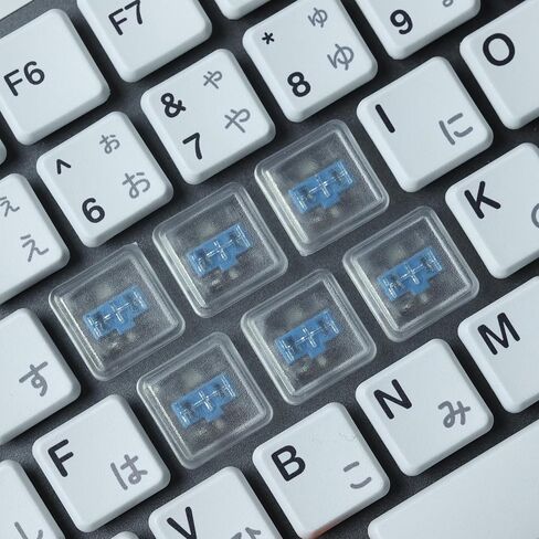 مفاتيح مفاتيح PBT منخفضة للوحة المفاتيح الميكانيكية ، مجموعة بيضاء شفافة ، 40 قطعة 1U in Saudi Arabia