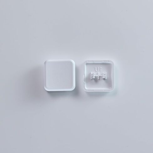 Low Profile PBT Keycaps for Mechanical Keyboard, Frosted Transparent White, 40-Piece 1U Set in Kuwait