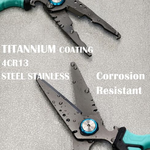 قاطع مقص الصيد - طقم الزلوج الصيد في المياه المالحة مع مستامب ، شفرات مسننة لخط جديلة ، هدايا ربط الأدوات الرنين متعددة الوظائف من الصياد in Kuwait