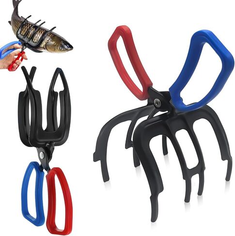2 عبوات 2/3 مقابض أسماك المخلب ، 2025 ترقية من أرزاء الصيد المعدني مقابض Catch Catch Fish Control Clamp ، 3 أسنان ملقط ، حامل السمك الإكسسوارات لمعظم أسماك المياه العذبة وسرطان البحر in Saudi Arabia