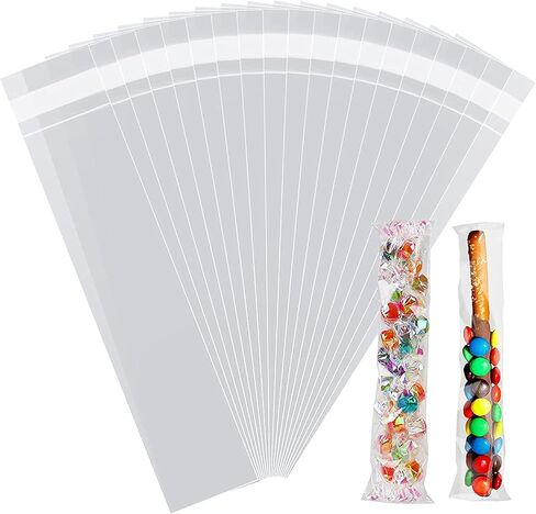 LEOSINDA 200pcs 2 X 3 Clear Tiny Resealable Cellophane Bags Treat Bags Cookie Bags Cello Candy Bags Self Sealing Adhesive Gift Wrap Plastic Small Business Packaging 1.3mil in Kuwait