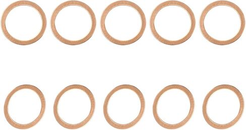 22mmx30mmx1mm(IDxODxT) Flat Copper Sealing Washers - 10Pack - Good for Industrial Machinery M22 Screws - Copper Flat Ring Gaskets in Saudi Arabia