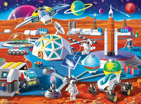 MasterPieces 100 Piece Licensed Jigsaw Puzzle for Kids - NASA Sunrise in Space - 11.5"x15" in Saudi Arabia