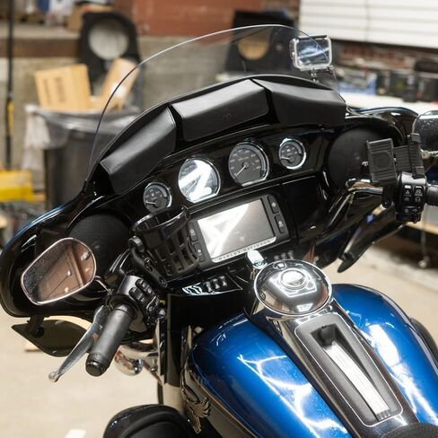 NVX® XFHD6F Premium 6.5" Motorcycle Speakers, 600W Peak (300W RMS), 2-Ohm Front Fairing Coaxials with 1" Titanium Tweeters, Waterproof, Plug-and-Play Upgrade for Harley-Davidson Touring 2014 up (Pair) in Saudi Arabia
