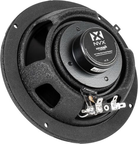 NVX® XFHD6F Premium 6.5" Motorcycle Speakers, 600W Peak (300W RMS), 2-Ohm Front Fairing Coaxials with 1" Titanium Tweeters, Waterproof, Plug-and-Play Upgrade for Harley-Davidson Touring 2014 up (Pair) in Saudi Arabia