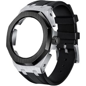 GA2100 GA2110 Stainless Steel Metal Case Rubber Strap Band Compatible With Jeraland With Modification Tools Watch case