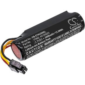 Cameron Sino Battery for Dejavoo Z9 Black, Z9 v4 PN:Dejavoo 3400mAh / 12.58Wh