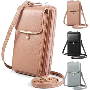 Cell Phone Purse Crossbody Bag with Card Slots for Women Compatible for iPhone 16 Pro Max/Galaxy S25 Ultra S25+ S24 FE