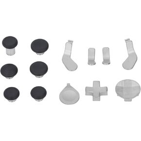 13 جهاز كمبيوتر ملحقات لـ Elite Controller Series 2 ، مجموعة تحكم الإبهام المجاذيف D Pads Pads مجموعة ، أجزاء من أجزاء أجزاء التحكم في الفولاذ المقاوم للصدأ استبدال DOLDSTICK D PADS