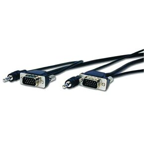 MVGA15P-P-12HR/A PRO AV/IT Series Micro VGA HD15 توصيل لتوصيل ث/كبل الصوت ، 12 '