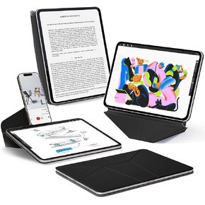 MOFT Dynamic Folio Case for iPad Pro 13 Inch (M4) 2024, Silm Magnetic Stand Case with 20+ Viewing Angles, Auto Wake/Sleep, Ultra Thin, Jet Black