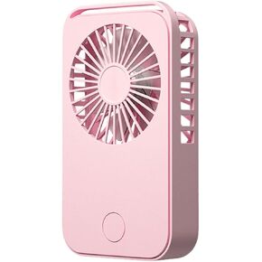 Handheld Fan Mini Fan, Small Fan Portable USB Rechargeable Lash Fan with 3 Speeds, Makeup Fan Eyelash Fan for Office Outdoor Travel Blue (Black)