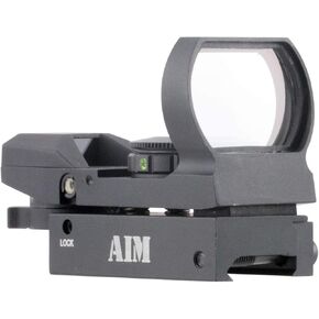 AIM SPORTS Tactical Dual Ill. 4 Different Reticles/Warfare Edition (Small, Black)