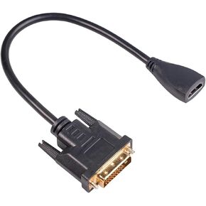 Computer Display Game Console Bi-Directional Fast Speed DVI Adapter Cable Compatible with The HDMI-Compatible Converter Desktop PC