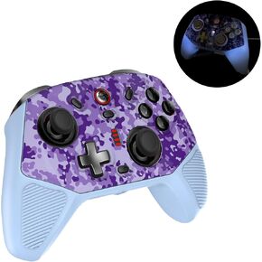Silicone Skin Cover for GameSir Cyclone 2 Controller, Anti-Slip Protective Case for GameSir Cyclone2 Control, Cyclone 2 Controller Accessories Camo & Glow in The Dark, Neon Green