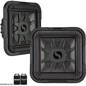 Kicker 46L7T122 اثنين L7T L7-SHIN 12 بوصة (30 سم) مضخمات الصوت ، لفائف الصوت المزدوجة ، 2 أوم ، 600 واط لكل منهما