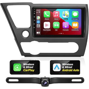 تم تحديث Radio Android Radio Forhonda Civic 2013-2015 مع Carplay Wireless Android Auto و Car Stereo Bluetooth Savigation Multimedia Player GPS WiFi WiFi وحدة رأس الكاميرا