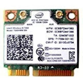 Intel Wireless-n 7260 7260hmw Bn Half Mini Pci-e Bluetooth Bt Wireless WiFi Card 802.11 B G N 717384 710661 001 for HP Laptop