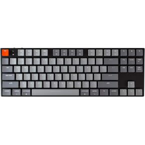 Keychron K1 Bluetooth Mechanical Keyboards,Wireless Mechanical Gaming Keyboard with Low Profile Gateron Blue Switch/White LED Backlight/USB C, 87 Keys N-Key Rollover for Mac Windows PC Gamer-Version 4