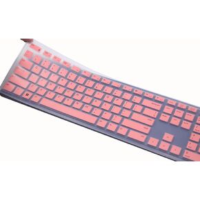 Silicone Keyboard Cover Skin Compatible for Dell Pro KM5221W Keyboard & Dell Wireless Bluetooth Keyboard KM7321W & Dell Pro Keyboards KB500 (Pink)