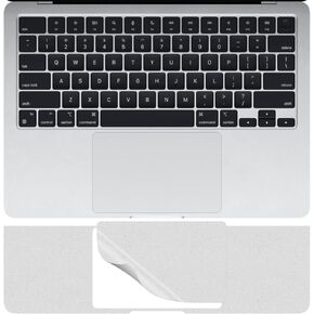 Palm Rest Skin for 2025-2022 MacBook Air 15" M4 M3 M2 Chip Model A3241 A3114 A2941 Wrist Rest Protective Skin Cover (Silver)