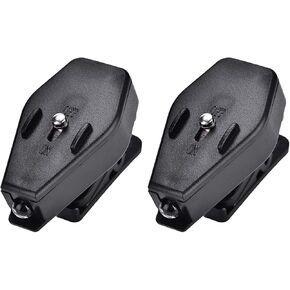 Yosoo LED Clip On Eyeglass Lamp Light Mini Reading Night Fishing Black 1 Pair