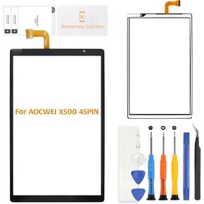 for 10.1 inch AOCWEI X500 45Pin Touch Screen Replacement Panel Digitizer Front Panel Glass kit | High Sensitivity Replacement Touchscreen(Not for 50Pin)