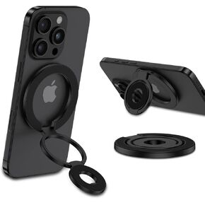 Magnetic Ring Holder for MagSafe Dual-Side Magnetics, Adjustable Phone Grip with Kickstand for Samsung S25 Ultra S24 FE S23 S22, iPhone 16/15/14/13,Finger Ring Grip Stand Holder for Magnetic Car Mount