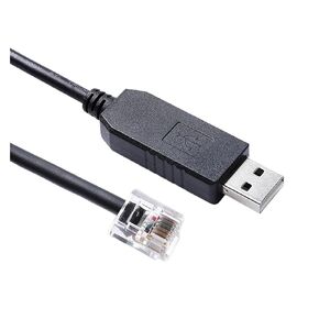 Unitronics PLC Programming Cable F1T'D2I FT231XS USB RS232 to RJ11 6P6C Serial Cable for Downloading and Communication(300cm)