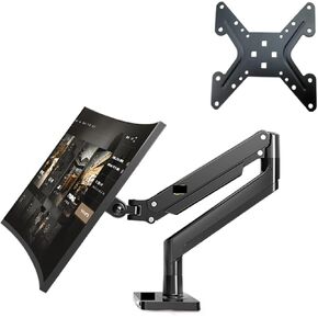 G40 Gas Spring Arm 22-40 Inch Screen Desktop Monitor Holder 360 Rotate 3-15kg Arc Screen/Ultra Wide Screen/Flat Screen USB(with 200X200)