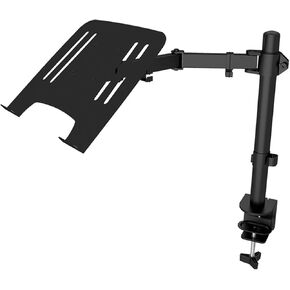 Desk Mount Fully Adjust Stand with Extra Laptop Tray for Laptop Notebook Up to 17" and Screen Up to 32" M051C