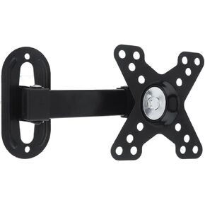 10KG Adjustable 14-27 Inch TV Wall Mount Bracket Flat Panel TV Frame Support 30 Degrees for LCD LED Monitor Flat Pan