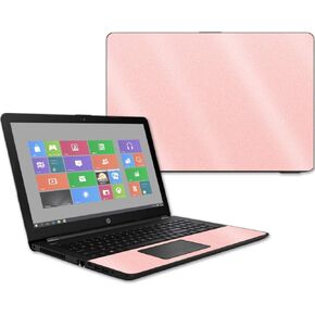 MightySkins Glossy Glitter Skin for HP 15t Laptop 15.6" (2017) - Blush | Protective, Durable High-Gloss Glitter Finish | Easy to Apply, Remove, and Change Styles | Made in The USA