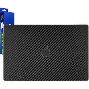 ArmorSuit MilitaryShield Black Carbon Fiber Skin Vinyl Wrap for Apple MacBook Pro 16" (2023) - Lid