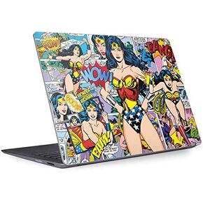 Skinit Decal Laptop Skin Compatible with Surface Laptop 2 - Officially Licensed Warner Bros Wonder Woman Comic Blast Design