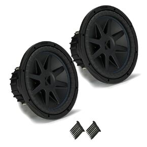 Kicker 44cvx122 Compvx 12 "SPROOFERS حزمة لفائف صوتية مزدوجة 2-OHM للأسلاك إلى مضخم أحادي الأوم 2 أوم