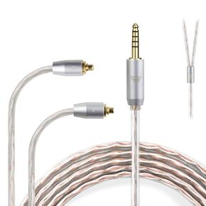 OKCSC IE300 إلى 4.4 مم كابل بديل تم ترقيته لكابل سماعات شور 4 CORE لـ SENNHEISER IE300/IE600/IE900 AKG N5005 N30 N40