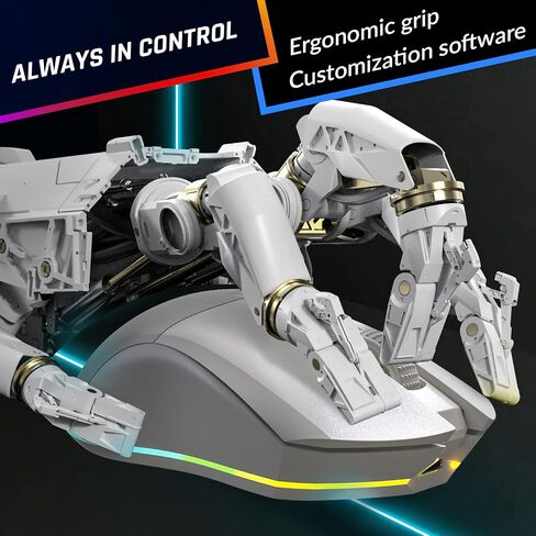 KLIM Blaze & Chroma Wireless Bundle - New 2024 - Wireless Gaming Keyboard and Mouse Combo - Responsive Durable Ergonomic - Backlit Keyboard - RGB Gaming Mouse Wireless - Long-Lasting Built-in Battery in Saudi Arabia